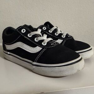 Vans Classic Black and White Slip-On Shoes